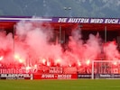 Fans der Salzburger Austria fielen nach Cup-Duell negativ auf.