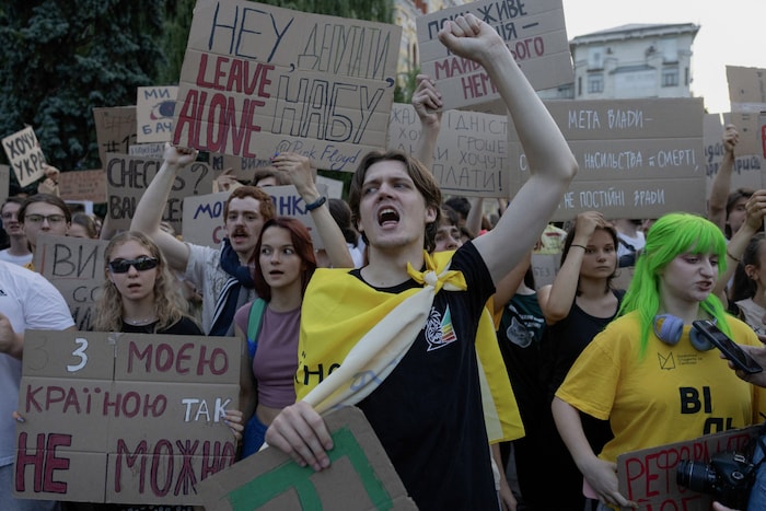 Am Donnerstag wurde erneut in Kiew für die Unabhängigkeit der Anti-Korruptionsbehörden ...