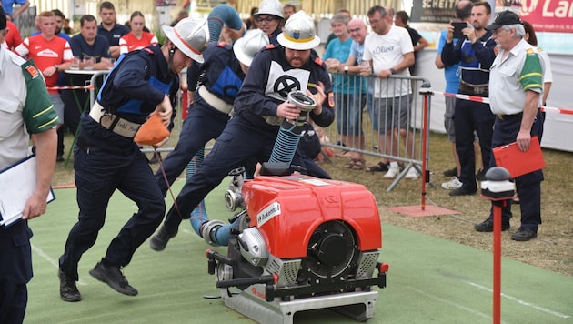 Für die Feuerwehr-Wettkämpfer geht es in Krenstetten um Top-Leistungen.