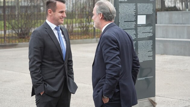 Stefan Hermann (l.) und Gerald Deutschmann haben die Anschuldigungen stets bestritten.