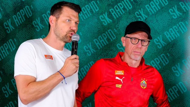 Markus Katzer (li.) und Peter Stöger