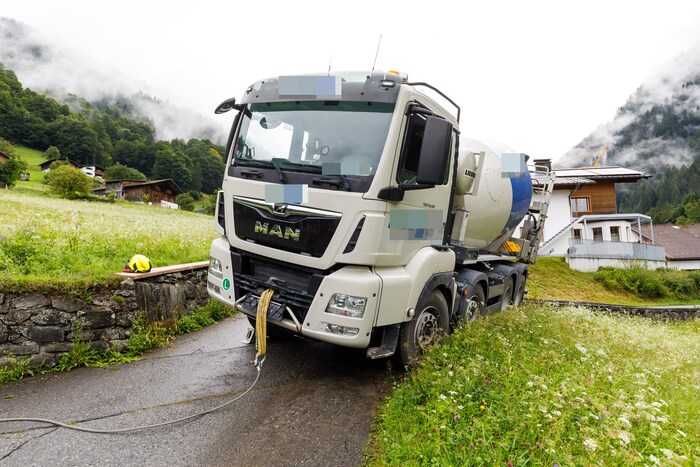 Der Lkw auf Abwegen.