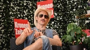 Michael Ostrowski beim Gespräch mit der „Krone“ am Woodstock der Blasmusik in Ort in Innkreis.
