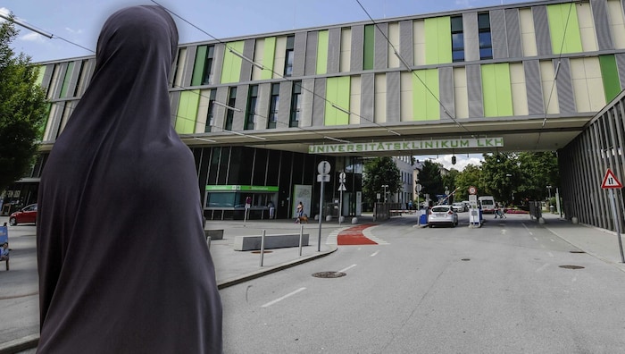 Die Angelegenheit mit der verschleierten Frau spielt sich in den Salzburger Landeskliniken ...