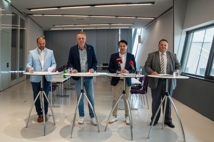 Markus Wiesler, Alexander Petschnig, Christoph Zarits und Bernd Strobl über den Müll-Deal.