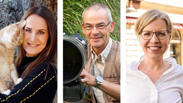 Fachkundige Jury des Fotowettbewerbs: Maggie Entenfellner (li.), Leopold Kanzler sowie Leonore ...
