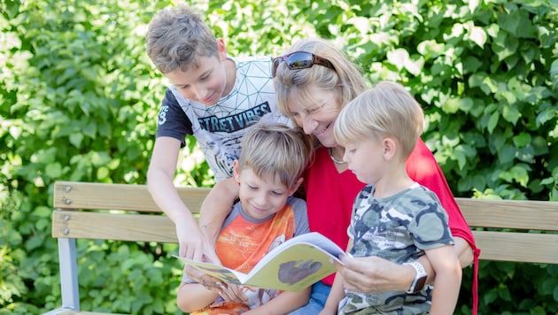 „Die Vollkommenheit des Glücks“: Roswitha mit ihren (Leih-)Enkelkindern
