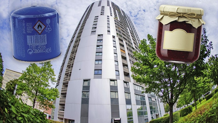 Im 26-stöckigen Gebäude sind schon mehrfach Gegenstände aus dem Fenster geflogen, zuletzt eine ...