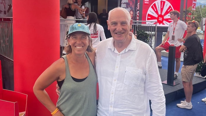 Wolfgang Montagnolli kam mit Tochter Sara nach Kitzbühel.