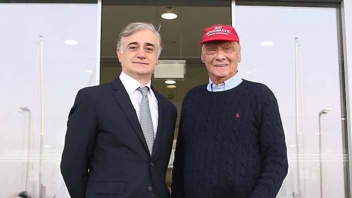 Lauda-Stiftungsvorstand Haig Asenbauer mit Niki Lauda