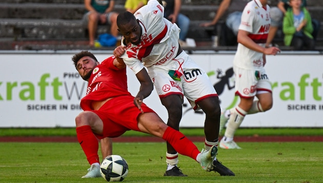 Kristijan Makovec (l.) ist der Mittelfeldmotor bei den Dornbirnern.