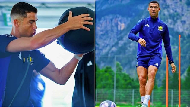 Cristiano Ronaldo schuftet in Österreich – das mutet mitunter idyllisch an.