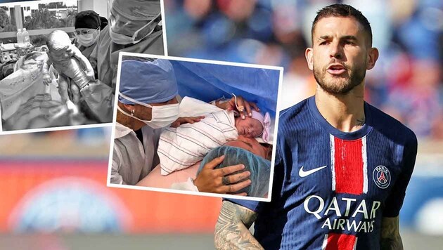 Lucas Hernandez zeigt auf Instagram rund um die Geburt seiner Tochter (fast) alles.