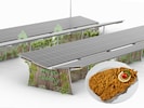 80 Parkplätze der Griffen-Rast werden mit den „Mocho Energy“-Carports überdacht ...