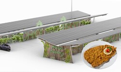 80 Parkplätze der Griffen-Rast werden mit den „Mocho Energy“-Carports überdacht ...