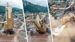 Drei, zwei, eins: Die Druckwelle war weit über das ehemalige RHI-Gelände hinaus zu spüren.