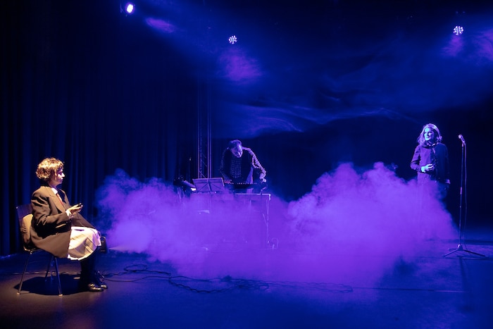 Andrea Fischer, Walter Ofner und Martin Kreidt im Theater am Lend