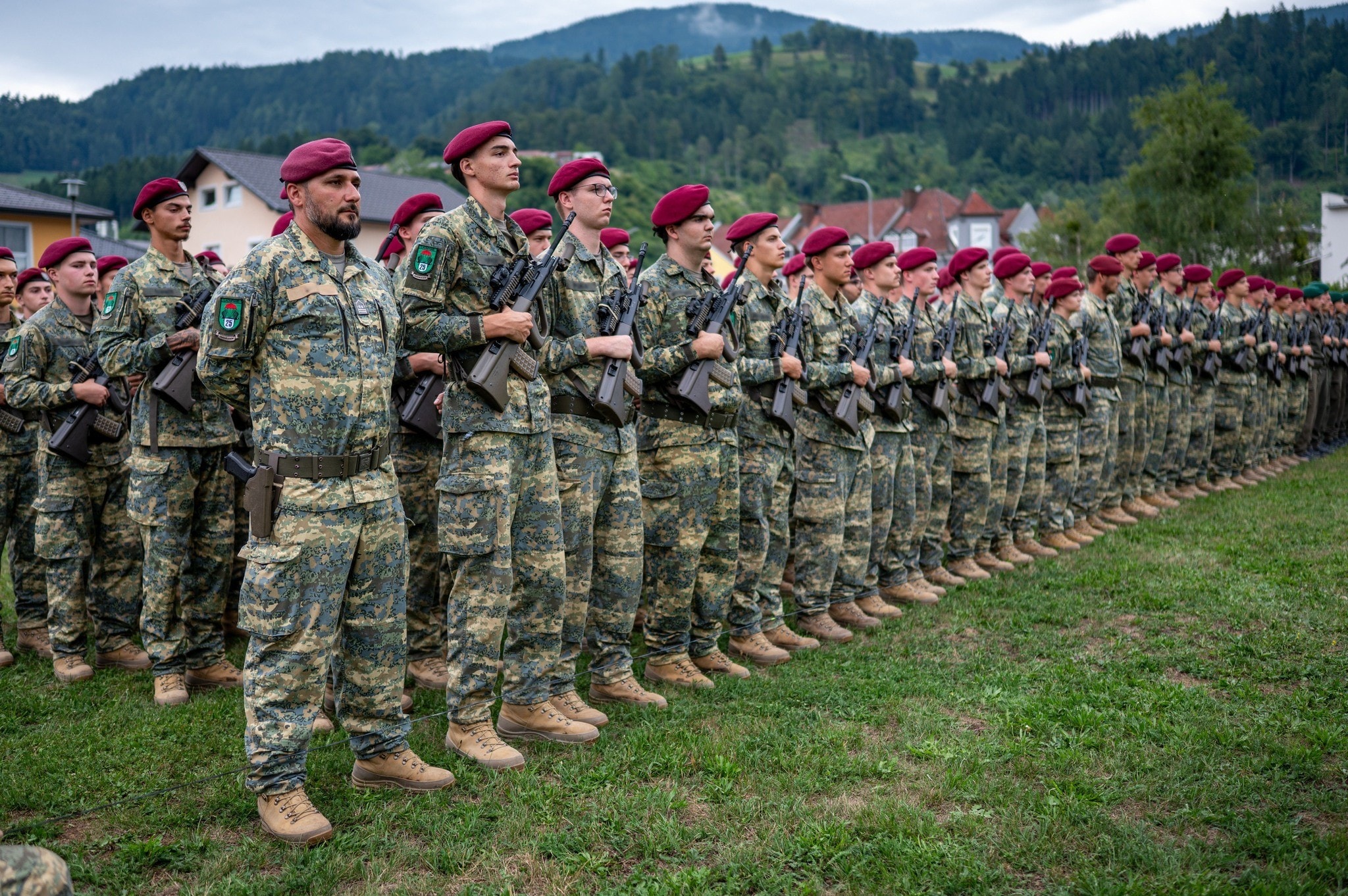 Auch viele Rekruten des in Klagenfurt stationierten Jägerbataillons 25 legten in Brückl an der ...