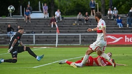 Daniel Maderner (r.) &amp; Co. verhauten in Dornbirn Chancen im zweistelligen Bereich.