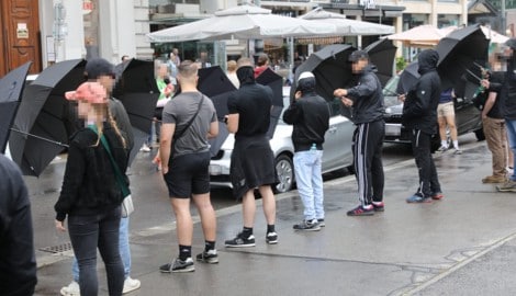 Insgesamt gab es 56 vorübergehende Festnahmen von Gegendemonstranten.