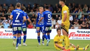 Die blauen Hartberger jubelten, die gelben Lafnitzer waren am Boden.