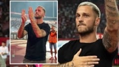 Marko Arnautovic bei seiner Präsentation im Marakana-Stadion zu Belgrad …