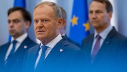 Polens Premier Tusk schwört sein Land auf harte Zeiten ein.