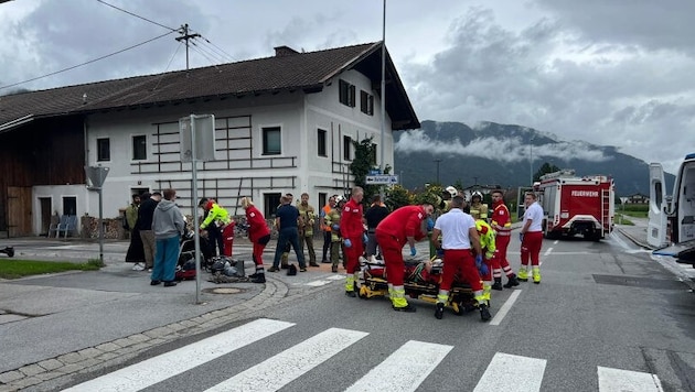 Bei einer Kreuzung in Oberhofen kam es zum Zusammenstoß.