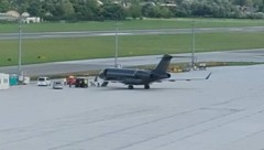 Der Ronaldo-Privatjet am Salzburger Flughafen