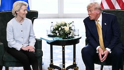 EU-Kommissionschefin Ursula von der Leyen und US-Präsident Donald Trump