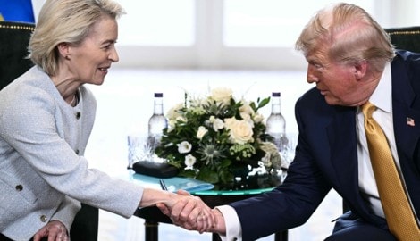 Ob sich Trump und von der Leyen zurzeit so freundlich begegnen würden?