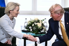 Ob sich Trump und von der Leyen zurzeit so freundlich begegnen würden?