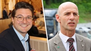 Niko Swatek (li. Neos) und Willibald Ehrenhöfer (ÖVP)