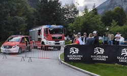 War sofort im Ronaldo-Quartier zur Stelle: die Feuerwehr Saalfelden.