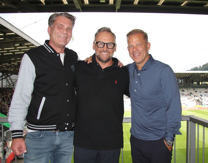 FCW-Präsident Hannes Rauch, Michael Streiter und Markus Anfang (von links).