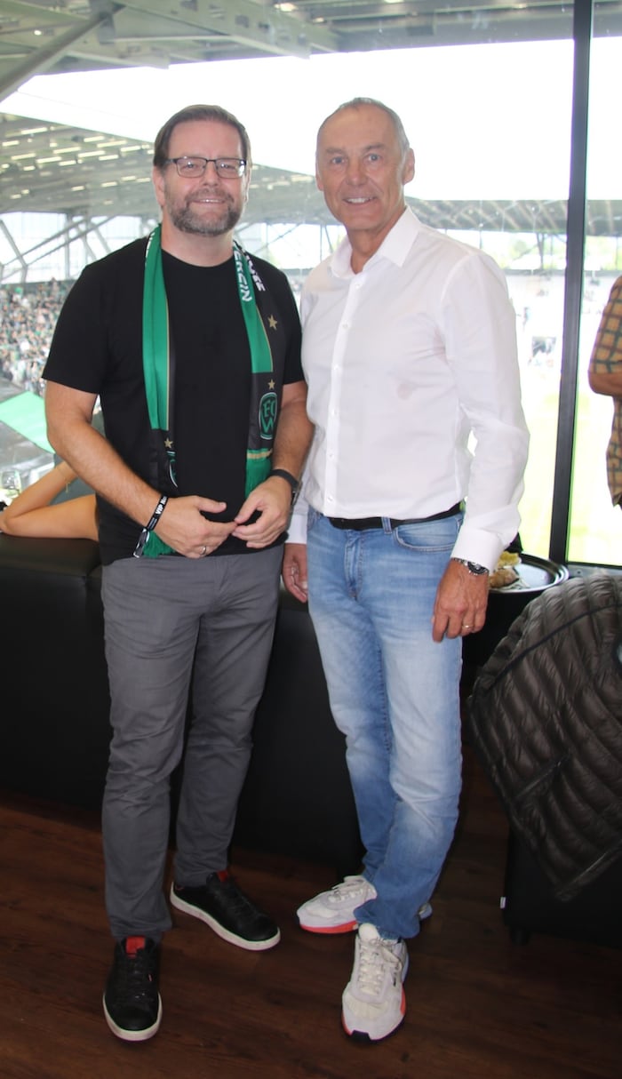 FP-Landesparteiobmann Markus Abwerzger (links) und FP-NR Peter Wurm.