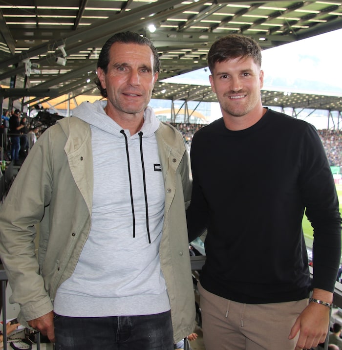 Michael Baur und Julius Perstaller (rechts).