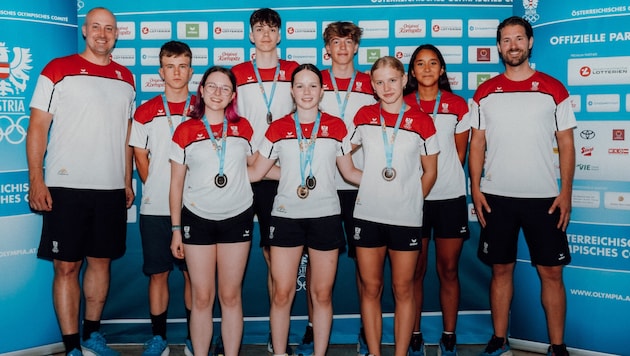 Das österreichische Team fährt mit neun Medaillen im Gepäck aus Skopje zurück.