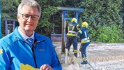 Bei Starkregen verwandeln sich Wege und Straßen rasch in reißende Bäche. Zivilschutz-Präsident ...