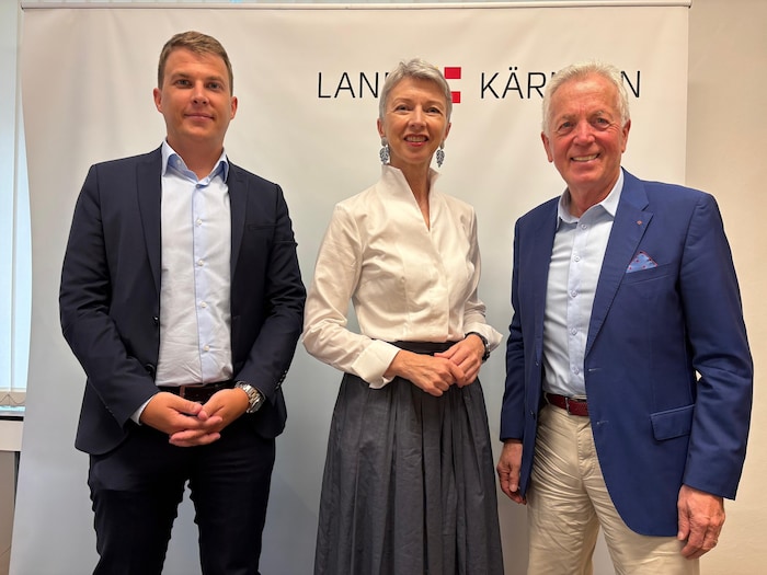 Lintner, Schaunig und Gaggl sind stolz.