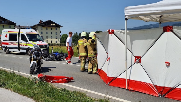 Mittlerweile muss die Feuerwehr immer öfter mit professionellem Sichtschutz zu Unfällen ...