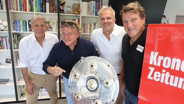 Sky-Sportboss Uwe König, „Krone“-Sportchef Peter Moizi, Deutschlands Legende Didi Hamann und ...