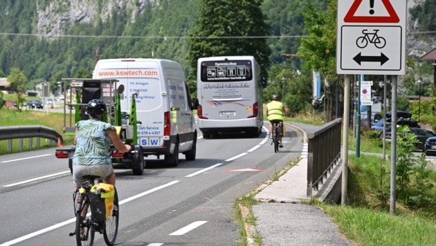 Die B311 im Salzburger Pinzgau. 