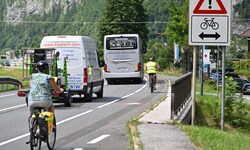 Die B311 im Salzburger Pinzgau. 