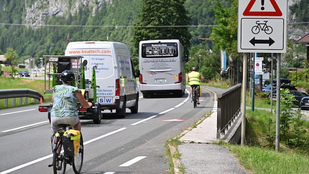 Die B311 im Salzburger Pinzgau.