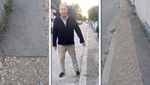 Sturzgefahr durch Schotter, bei Hitze Staub und bei Regen Gatsch – Ernst Graf übt massive ...