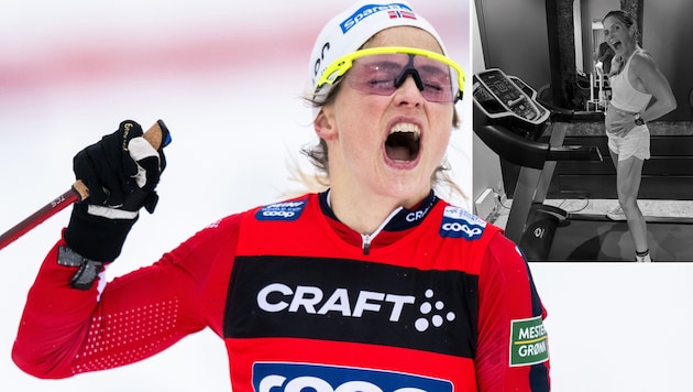 Therese Johaug im Babyglück