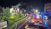 Dutzende Feuerwehrleute rückten an.