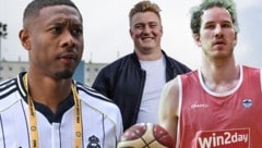David Alaba, Bernard Raimann und Jakob Pöltl (von li. nach re.) kassieren Mega-Gehälter.