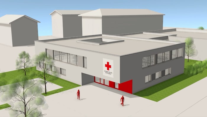 Mit einer Charity-Spende unterstützt man den Neubau der Rot-Kreuz-Ortsstelle Traun.